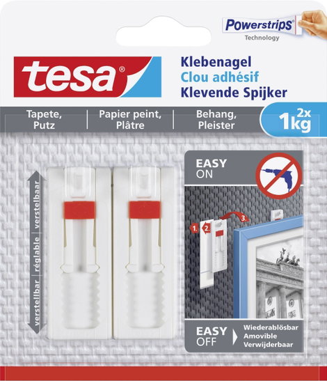 tesa 77774 Öntapadó köröm állítható Fehér