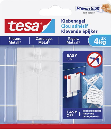 tesa 77766 Ragasztós szeg Fehér