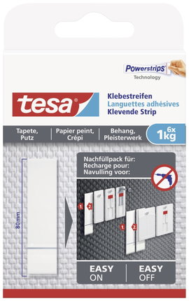tesa 77771 Ragasztó csíkok Fehér