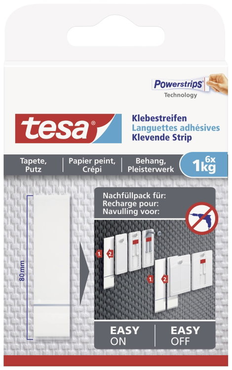 tesa 77771 Ragasztó csíkok Fehér