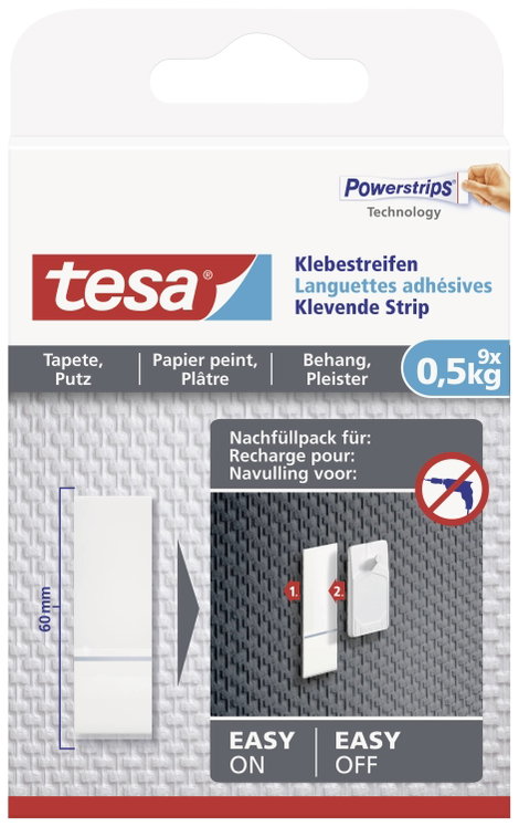 tesa 77770 Ragasztó csíkok Fehér