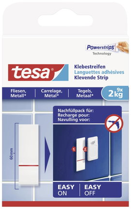 tesa 77760 Ragasztó csíkok Fehér