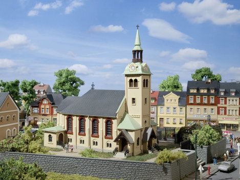 Auhagen 12229 H0, TT Bornichen templom