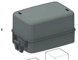 MTA Cover Module WP Footprint Biztosíték-/relétartó 1 db