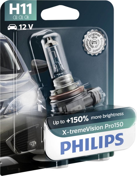 Philips 12362XVPB1 Halogén fényforrás X-tremeVision H11 55 W 12 V 3. kép