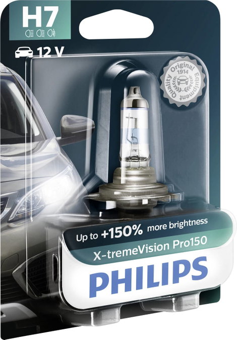 Philips 12972XVPB1 Halogén fényforrás X-tremeVision H7 55 W 12 V 2. kép
