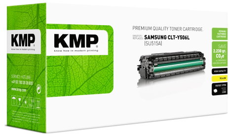 KMP Toner helyettesíti Samsung CLT-Y506L Kompatibilis Sárga 3500 oldal SA-T67 2. kép