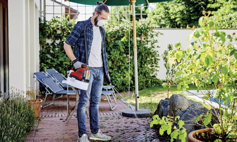 Einhell 3425210 GE-WS 18/35 Li-Solo Akkus nyomócső 3.5 l Akku nélkül, Teleszkópos szórócső, Hordpánt 9. kép