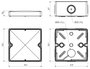 KOPOS KSK 100 KA Elosztó doboz halogénmentes (Sz x Ma x Mé) 101 x 101 x 63 mm 1 db 2. bélyegkép