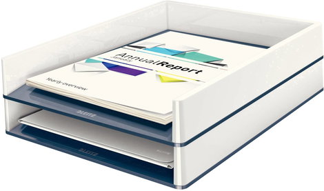 Leitz 5361-10-01 WOW Duo Levéltartó DIN A4, DIN C4 Fehér, Szürke 1 db 4. kép