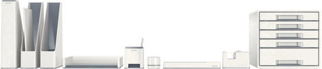 Leitz 5361-10-01 WOW Duo Levéltartó DIN A4, DIN C4 Fehér, Szürke 1 db 5. kép