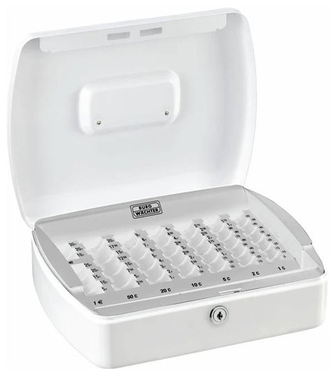 Burg Wächter ZK 2307 EURO Pénzkazetta (Sz x Ma x Mé) 330 x 75 x 235 mm Fehér 4. kép