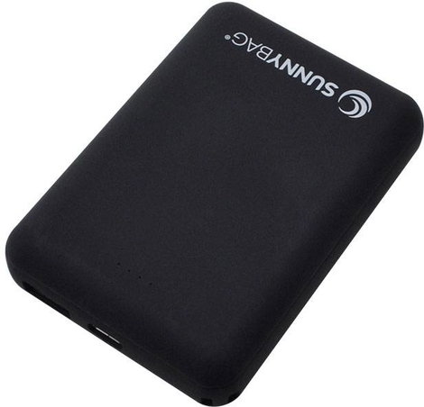 SunnyBag compact10000 Powerbank 10000 mAh Lítiumion Fekete állapotjelző