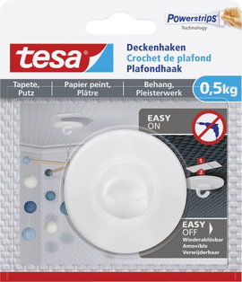 tesa 77781 Mennyezeti kampó Fehér