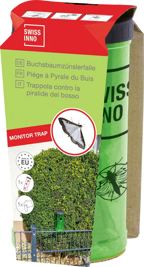 Swissinno Natural Control Tree Moth Trap 1 440 001K Attraktáns Selyemfényű puszpángmoly csapda Zöld