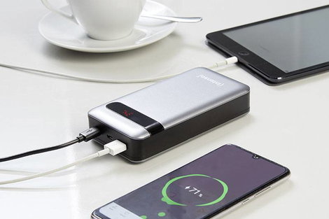 Intenso PD20000 Powerbank 20000 mAh Quick Charge 3.0, Power Delivery 3.0 LiPo Fekete állapotjelző 10. kép