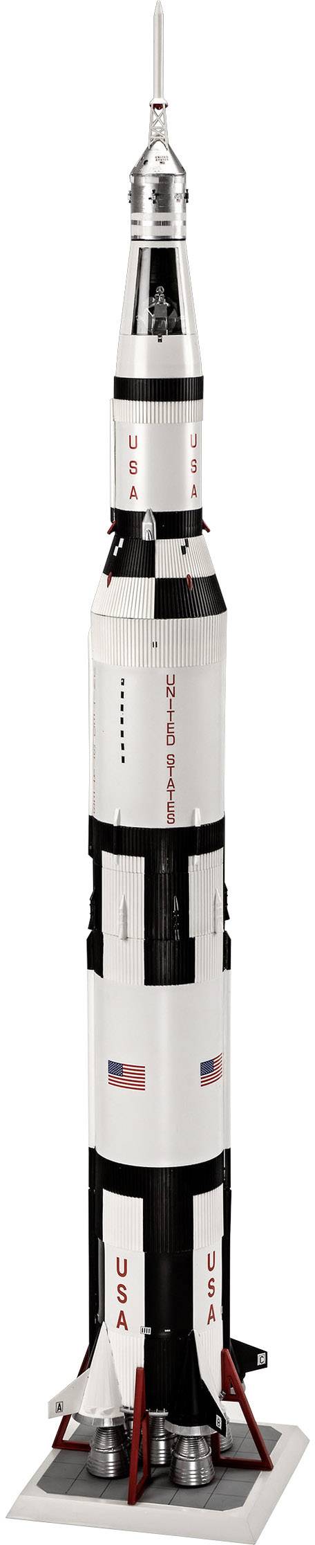Revell 03704 Apollo 11 Saturn V Rocket Teremjármű építőkészlet 1:96 3. kép
