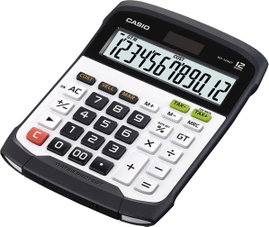 Casio WD-320MT Asztali számítógép Napenergiával üzemeltetett, Elemekről üzemeltetett Ezüst-fekete Ki