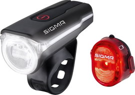 Sigma AURA 60 / Nugget Set Kerékpár fényszóró LED Akkuról üzemeltetett Fekete