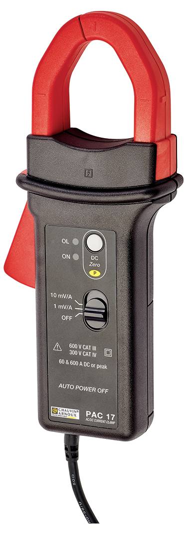 Chauvin Arnoux PAC 17 Lakatfogó adapter Mérési tartomány A/AC: 0.5 - 400 A Mérési tartomány A/DC: 0. 2. kép