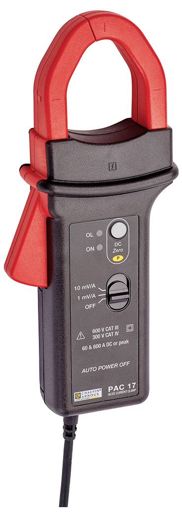 Chauvin Arnoux PAC 17 Lakatfogó adapter Mérési tartomány A/AC: 0.5 - 400 A Mérési tartomány A/DC: 0. 3. kép