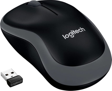 Logitech M185 WLAN egér Rádiójel vezérlésű Optikai Szürke 3 Gombok 1000 dpi