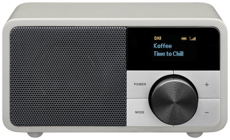 Sangean Genuine Mini DDR-7 Asztali rádió DAB+, URH AUX, Bluetooth® Ezüst