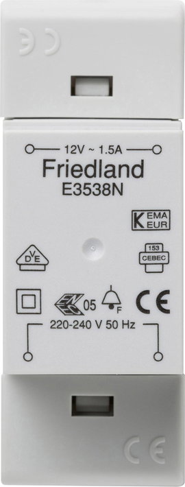 Honeywell E3538N Csengő transzformátor 12 V/AC 1.5 A