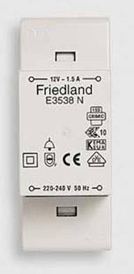 Honeywell E3538N Csengő transzformátor 12 V/AC 1.5 A 2. kép