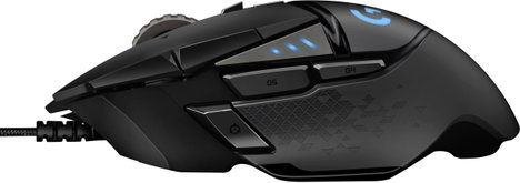 Logitech Gaming G502 HERO Gamer egér USB Optikai Fekete 11 Gombok 25600 dpi Világít, Súly tuning, Be 3. kép