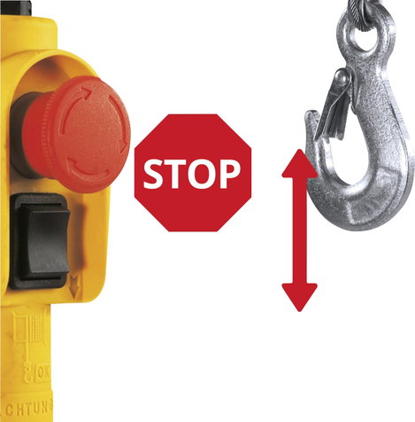 Einhell 2255140 Elektromos csörlő Teherbírás (vezetőgörgővel) 500 kg Teherbírás (vezetőgörgő nélkül) 5. kép