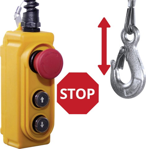 Einhell 2255160 Elektromos csörlő Teherbírás (vezetőgörgővel) 999 kg Teherbírás (vezetőgörgő nélkül) 4. kép