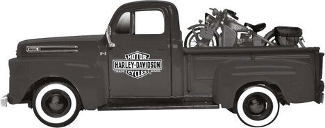 Maisto Ford F1 ´48 & Harley-Davidson WLA Flathead 42 1:24 Autómodell