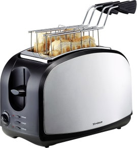 Trisa Crispy Snack Kenyérpirító Nemesacél, Fekete