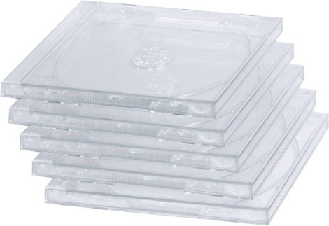 Hama CD tok 00044748 1 CD/DVD/Blu-Ray Átlátszó 5 db 2. kép