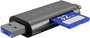 ICY BOX IB-CR200-C, SD/microSD USB 2.0 Card Reader mit Type-C® & -A und Micro-B Anschlüs USB stick U 4. bélyegkép