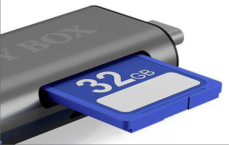 ICY BOX IB-CR200-C, SD/microSD USB 2.0 Card Reader mit Type-C® & -A und Micro-B Anschlüs USB stick U 7. kép
