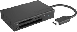 ICY BOX IB-CR401-C3, Type-C® USB 3.0 Kartenleser (CF, SD 4.0, micro SD 4.0), UHS-II, mit KÜlső memór