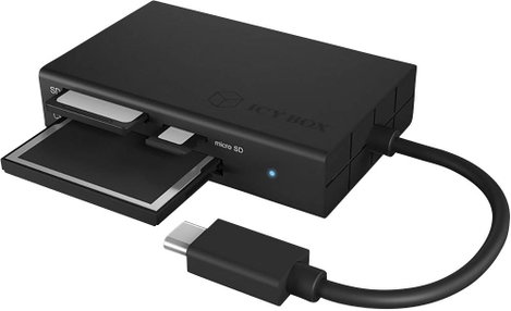 ICY BOX IB-CR401-C3, Type-C® USB 3.0 Kartenleser (CF, SD 4.0, micro SD 4.0), UHS-II, mit KÜlső memór 4. kép