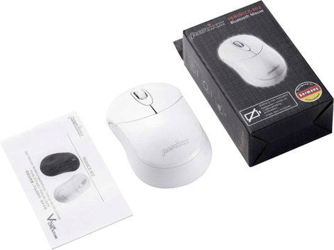 Perixx PERIMICE-802 W WLAN egér Bluetooth™ Optikai Fehér 3 Gombok 1000 dpi 2. kép