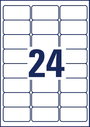 Avery-Zweckform L7912-10 Fólia címkék 63.5 x 33.9 mm Polietilén fólia Fehér 240 db Véglegesen tapadó 4. bélyegkép