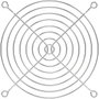PROFAN Technology Szellőzőrács 1 db (Ø) 120 mm Fém Krómozott, Nikkelezett bélyegkép