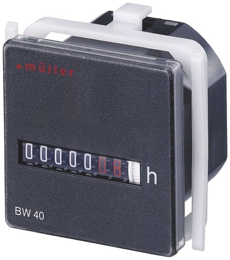 Müller BW 40.18 24V 50Hz Üzemóra számláló Gördülő számlálómű