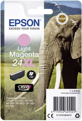 Epson T2436, 24XL #####Tinte Eredeti helyettesíti Epson C13T24364012 Light bíbor