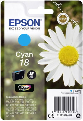 Epson T1802, 18 #####Tinte Eredeti Cián