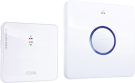 m-e modern-electronics 41094 Rádiójel vezérlésű csengő Teljes készlet Aktív hangjelzés