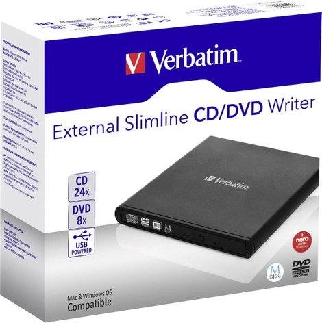 Verbatim 98938 DVD író, külső Retail USB 2.0 Fekete 4. kép