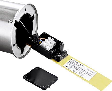 LED-es kültéri lámpatest E27 nemesacél, Heitronic 36994 SATURN 4. kép