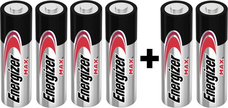Energizer Max 4+2 Ceruzaelem Alkáli mangán 1.5 V 6 db