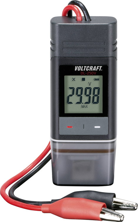 Feszültség adatgyűjtő 0,01 - 30 V, PDF funkció, fali tartóval, Voltcraft DL-250V 4. kép